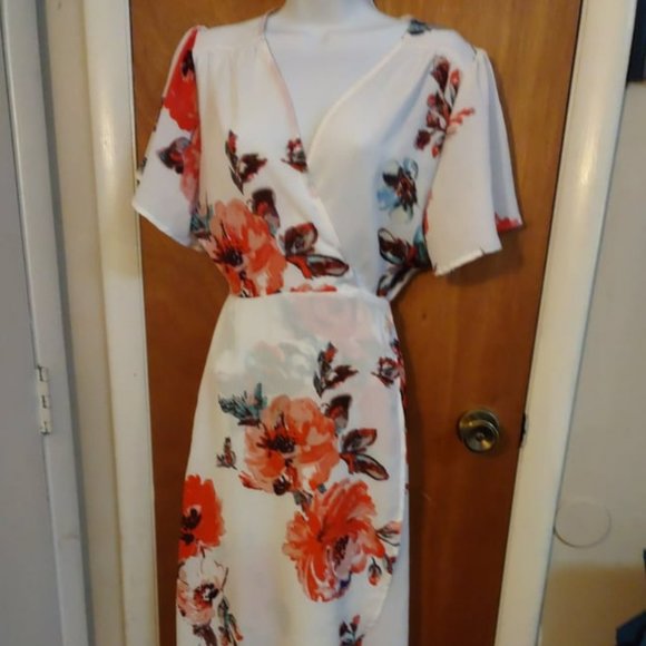Peppermint, Maxi, High-Low Dress, Floral Pattern, L - Picture 6 of 6